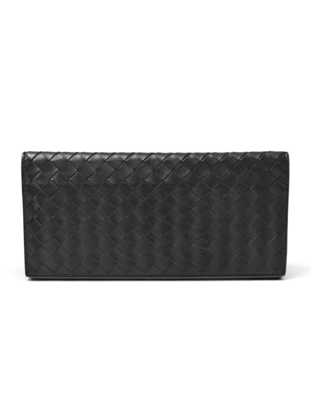 Bottega Veneta Wallet Intrecciato Black Khaki